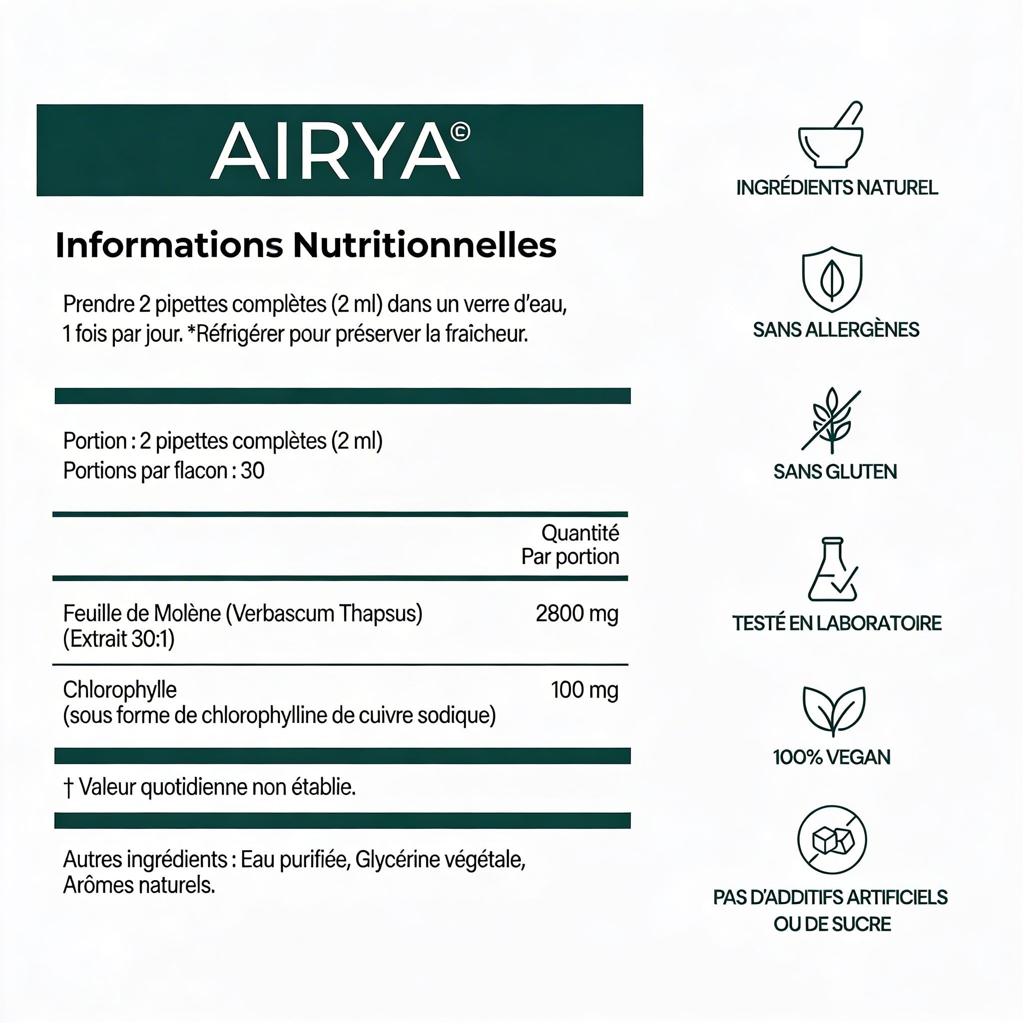EXTRAIT DE MOLÈNE AIRYA - Pour respirer librement et retrouver son confort. - AIRYA