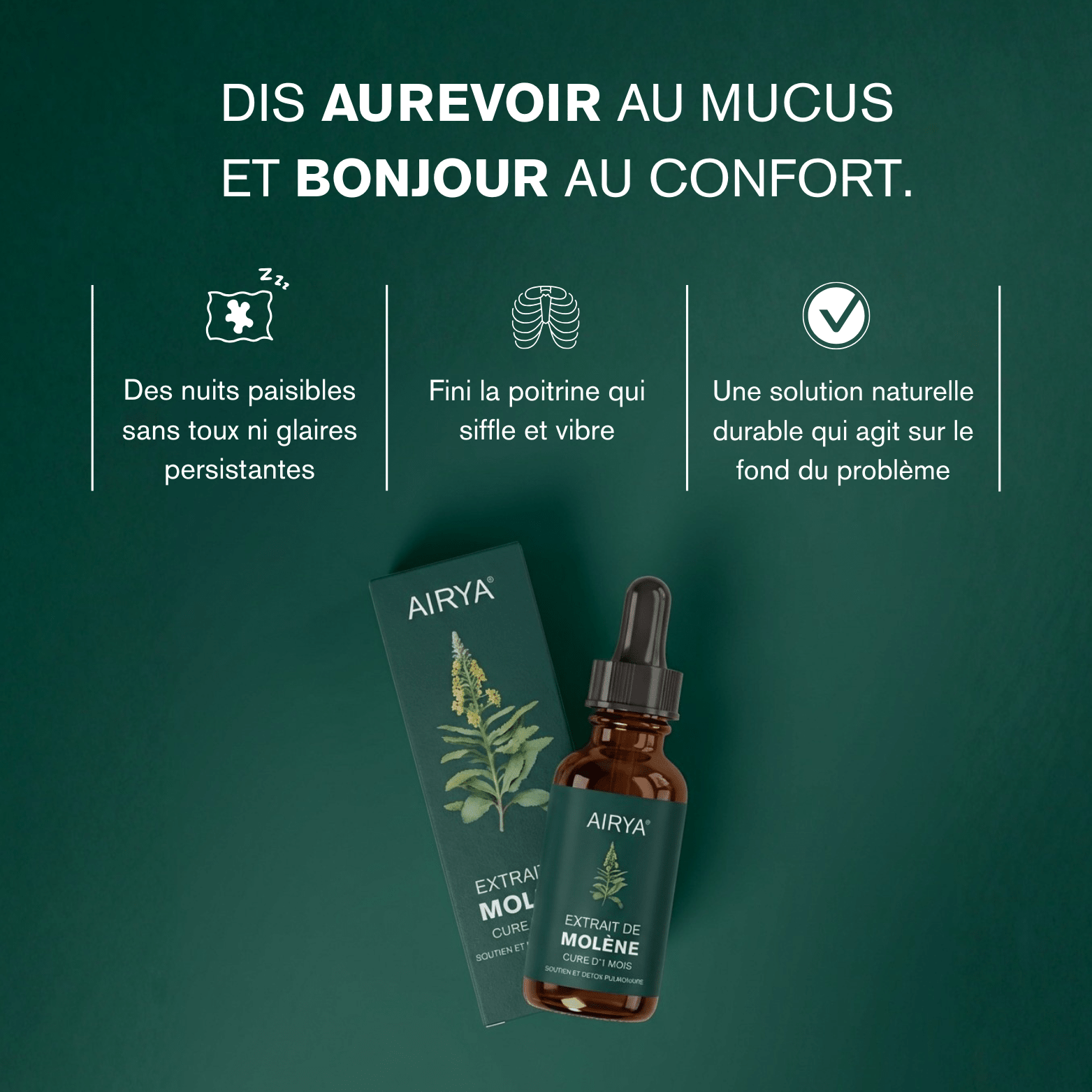 EXTRAIT DE MOLÈNE AIRYA - Pour respirer librement et retrouver son confort. - AIRYA